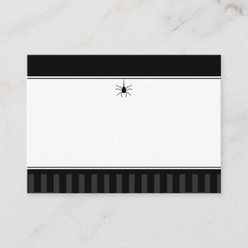 Wedding Seating Cards BLANK _ Gothic Spider