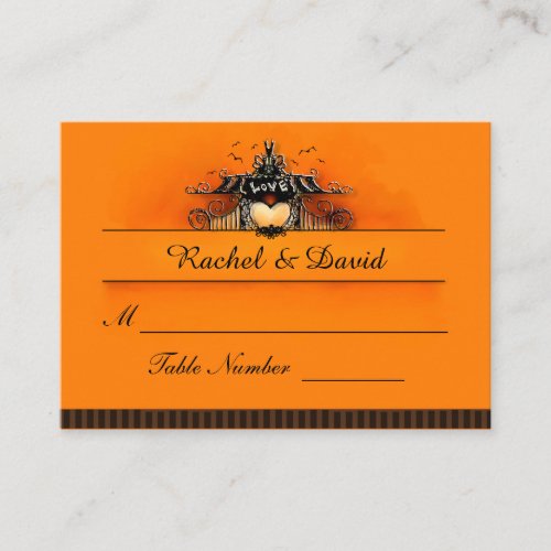 Wedding Seating Cards _ Halloween Love