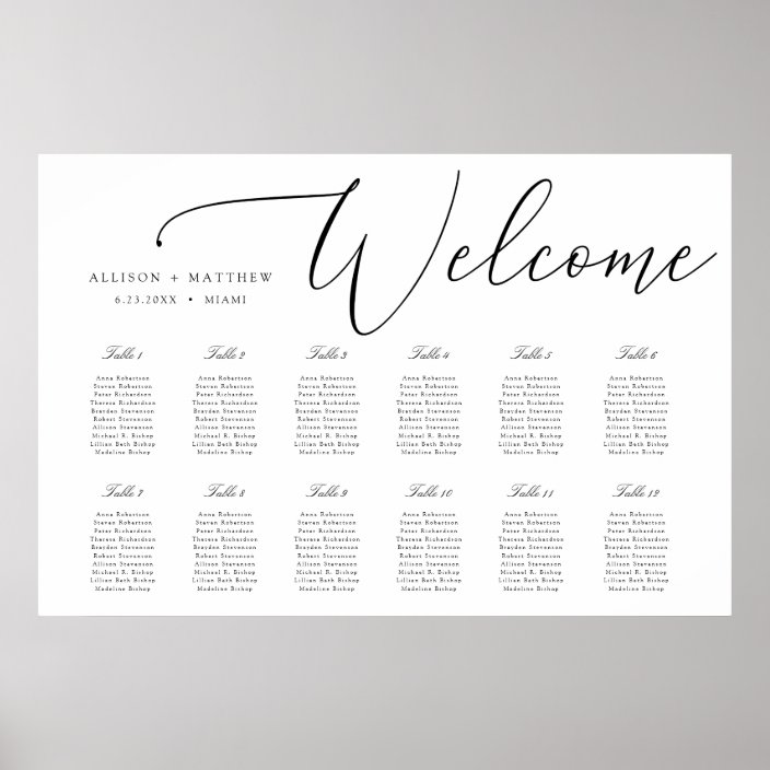 Wedding Seating Chart