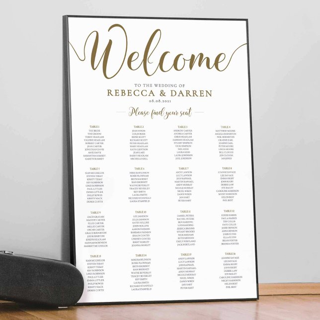 Wedding Seating Chart 16 Tables (Creator Uploaded)
