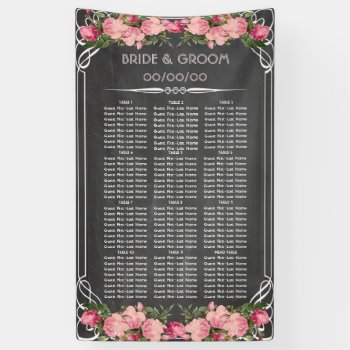 Wedding Seating Chart Banner by Boopoobeedoogift at Zazzle