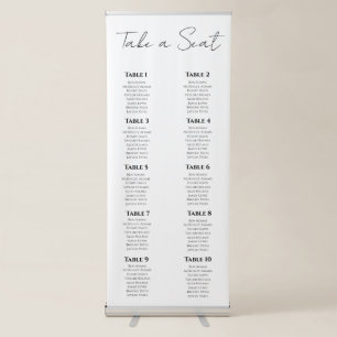 Wedding Seating Chart Banner