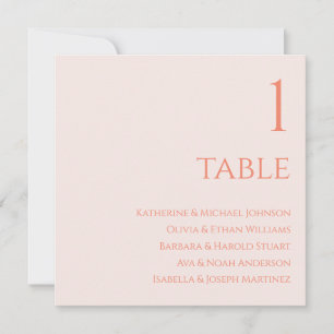 Wedding Seating Chart- Blush Invitation