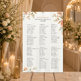 Wedding Seating Chart | Floral Reception Sign