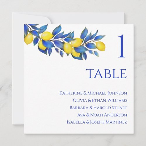 Wedding Seating Chart_ Mediterranean Invitation