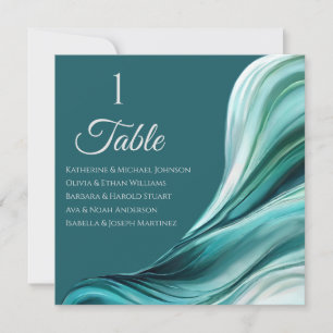 Wedding Seating Chart- Modern Emerald Green- Invitation