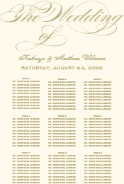 seating chart poster