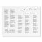 Wedding Seating Chart Sign, Alphabetical Seating
