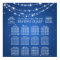Wedding Seating Chart Sparkling Chain Blue