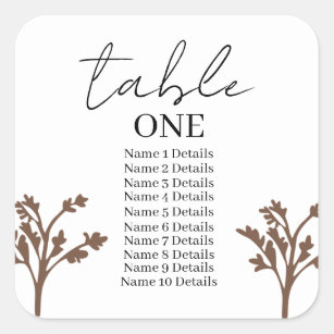 Table Number Stickers – TheCloudFactory