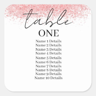 1-25 Figures Gold Number Stickers For Tables/Seats Number Card