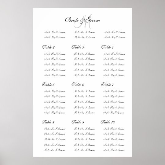 How To Make Your Own Wedding Seating Chart