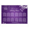 Wedding Seating Chart Vintage Swirls Purple