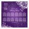 Wedding Seating Chart Vintage Swirls Purple