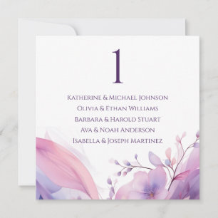 Wedding Seating Chart- Watercolor Cherry Blossoms Invitation