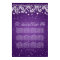 Wedding Seating Chart Winter Sparkle Purple