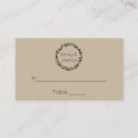Wedding Seating Simple Template Placecards