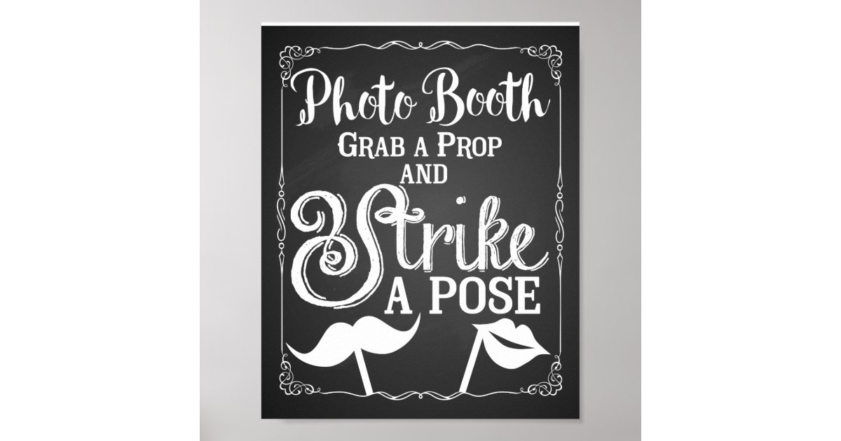 Wedding Selfie Photo Booth Sign Elegant Zazzle Com