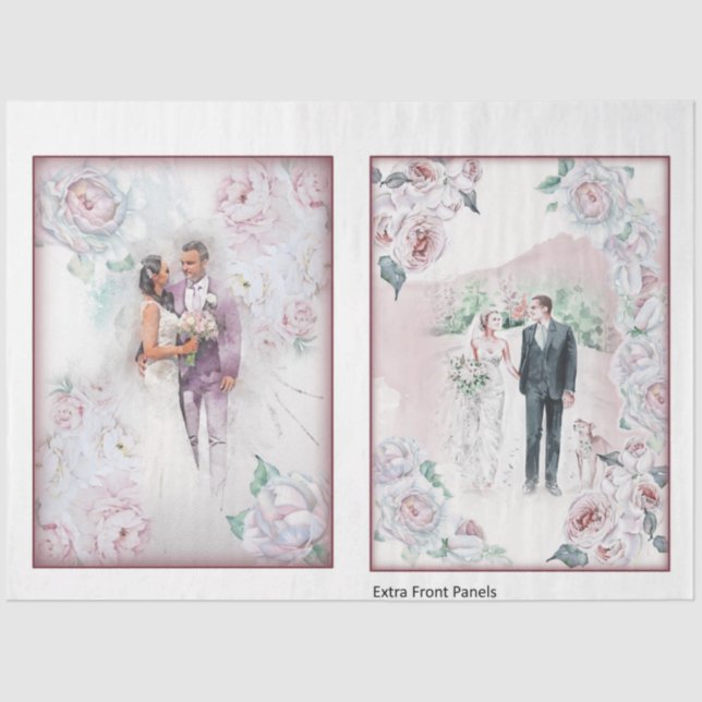 Wedding Series Design 1 Tissue Paper (Front)