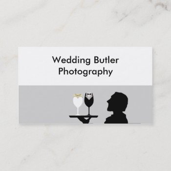 Wedding Service Business Card by WeddingButler at Zazzle