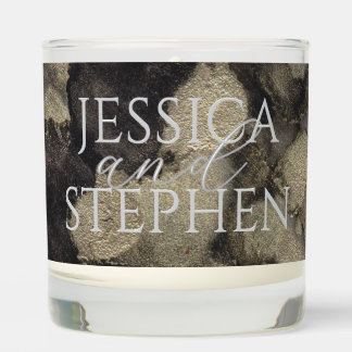 Wedding Shades of Blacks and Golds Scented Candle