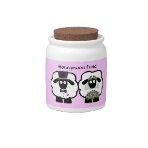 Wedding Sheep Honeymoon Savings Fund Jar