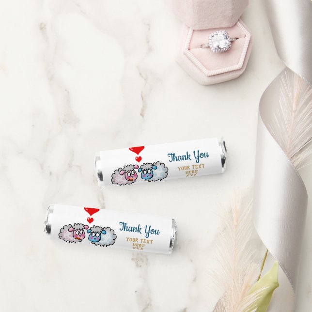 wedding sheep thank you Breath Savers® Mints (Wedding)
