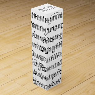 Wedding Sheet Music Wine Box