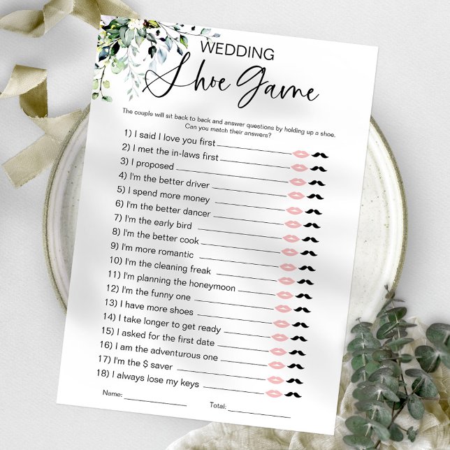 Wedding Shoe Bridal Shower Game Invitation (Creator Uploaded)