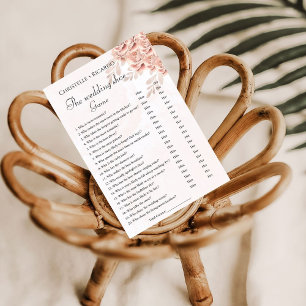 Wedding shoe game bachelorette party game Card