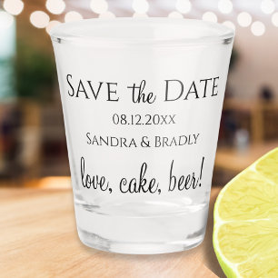 Wedding shot glass