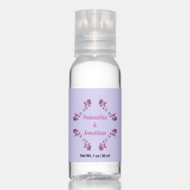 Wedding Shower Anniversary Hand Sanitizers (Front)