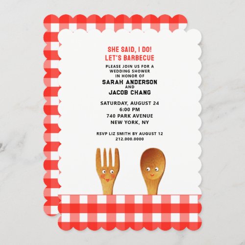 Wedding Shower BBQ Invitation