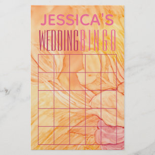 Wedding Shower BINGOFresh Flowers Design Flyer