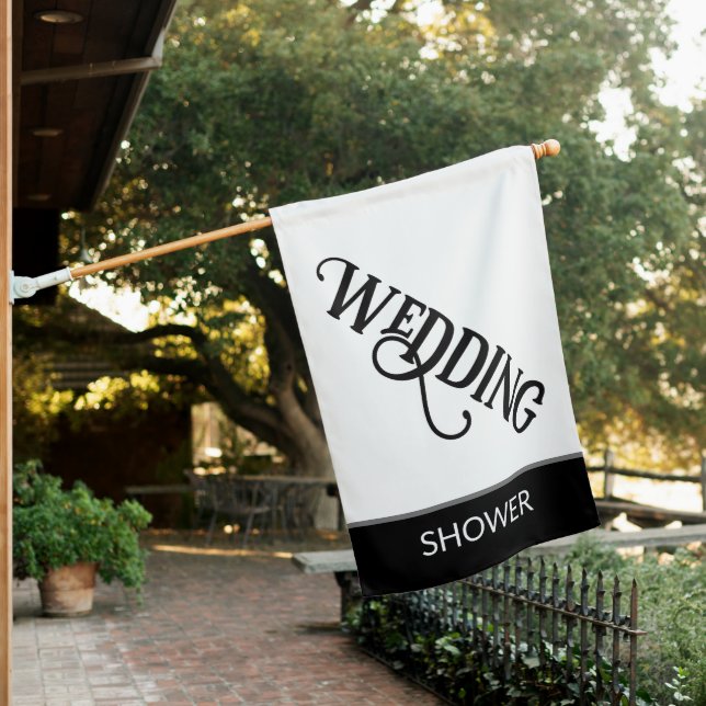 Wedding Shower Flag (In SItu)