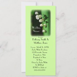 Wedding Shower Green Invitation Lily of the Valley