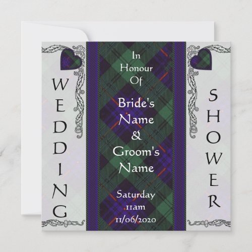 Wedding Shower Invite  -  Armstrong Tartan