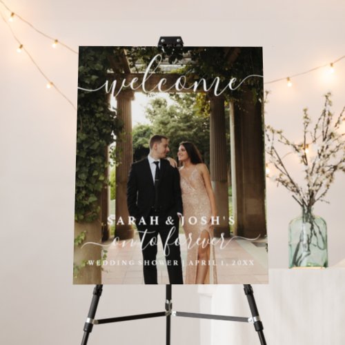 Wedding Shower On to Forever Couples Photo  Foam Board