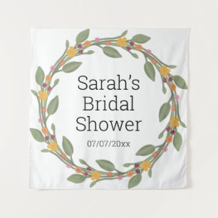 Wedding shower personalized tapestry