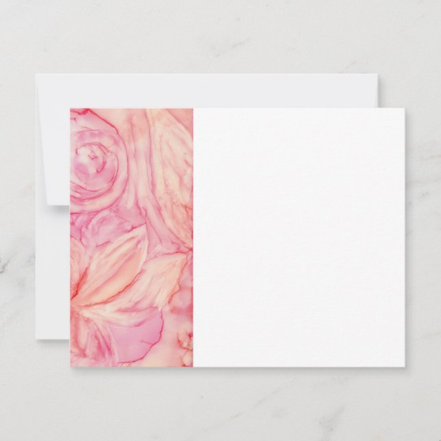 Wedding Shower Thank You Card Fresh Flowers (Front)