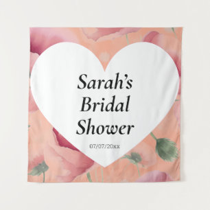 Wedding shower wall poster personalized tapestry