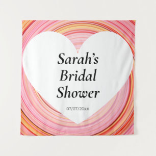 Wedding shower wall poster personalized tapestry