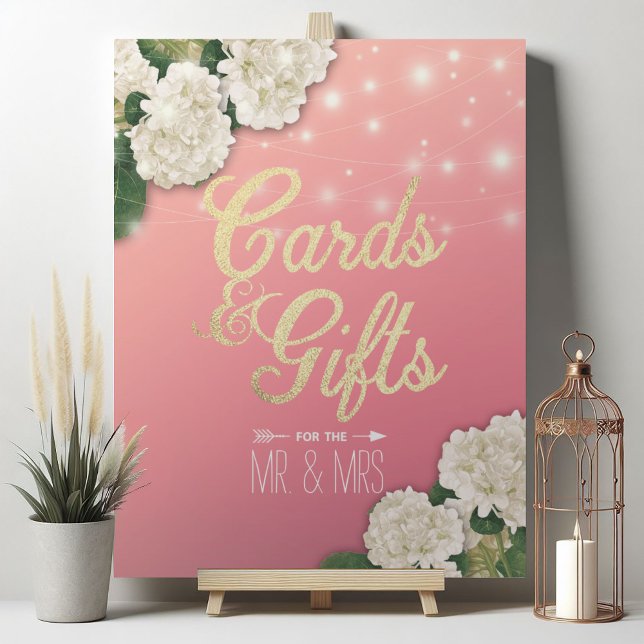 Wedding Sign Cards & Gifts Hydrangea String Lights (Creator Uploaded)