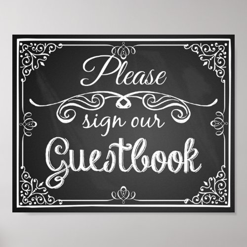 Wedding sign chalkboard Guest book