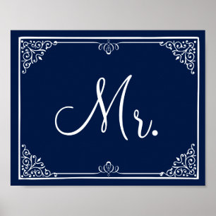 Wedding sign chalkboard Mr mrs vintage