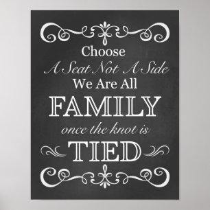 Wedding Sign – Choose A Seat Chalkboard Sign