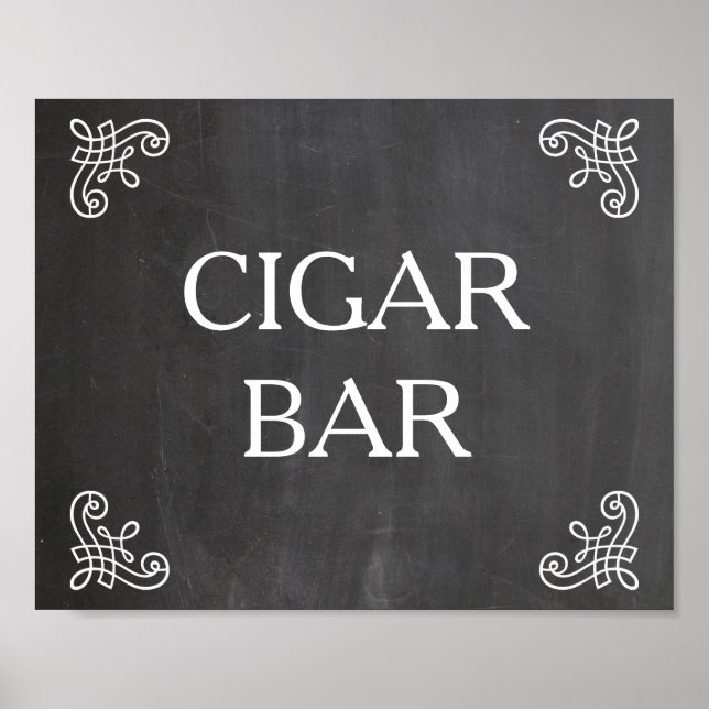 Wedding sign - cigar bar or your own text (Front)