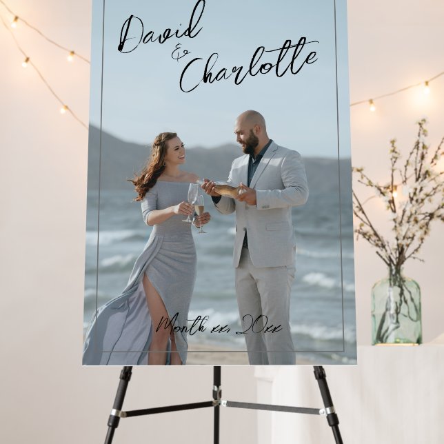 Wedding Sign Couple's Photo (In Situ (Stand))