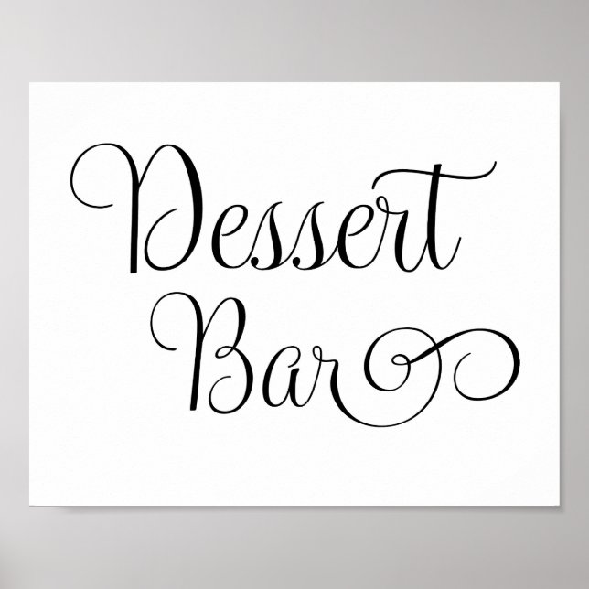 Wedding Sign - Desert Bar Sign (Front)