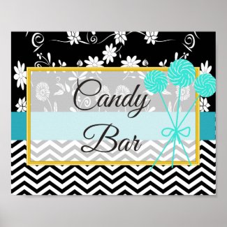 Wedding Sign for Candy Bar, Vintage Camera